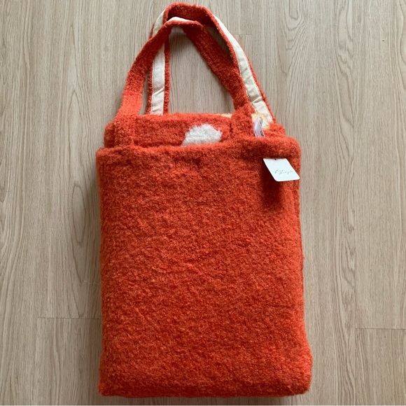 Free people Anthropologie Daisy oversized scarf in tote bag NWT